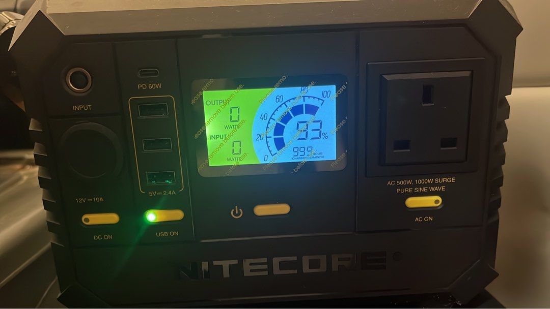 Nitecore NES500 Power Station, 手提電話, 電話及其他裝置配件, 電池