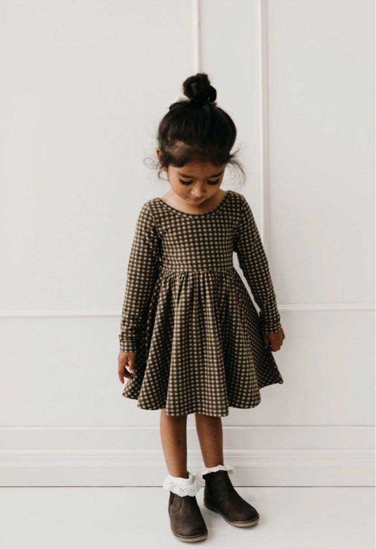 NWT Gingham Shiitake Tallulah Dress for Girl Jamie Kay, Babies u0026 Kids,  Babies u0026 Kids Fashion on Carousell