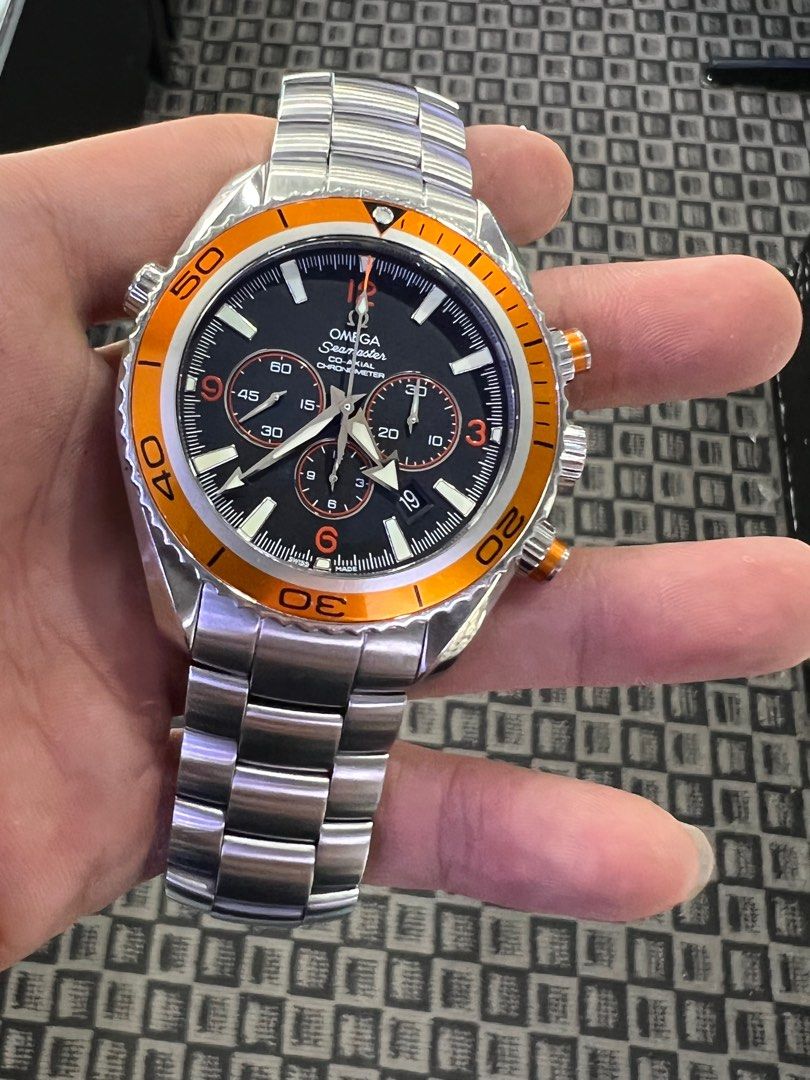 OMEGA SEAMASTER PLANET OCEAN SWISS MADE CO AXIAL CHRONOMETER AUTOMATIC CHRONOGRAPH
