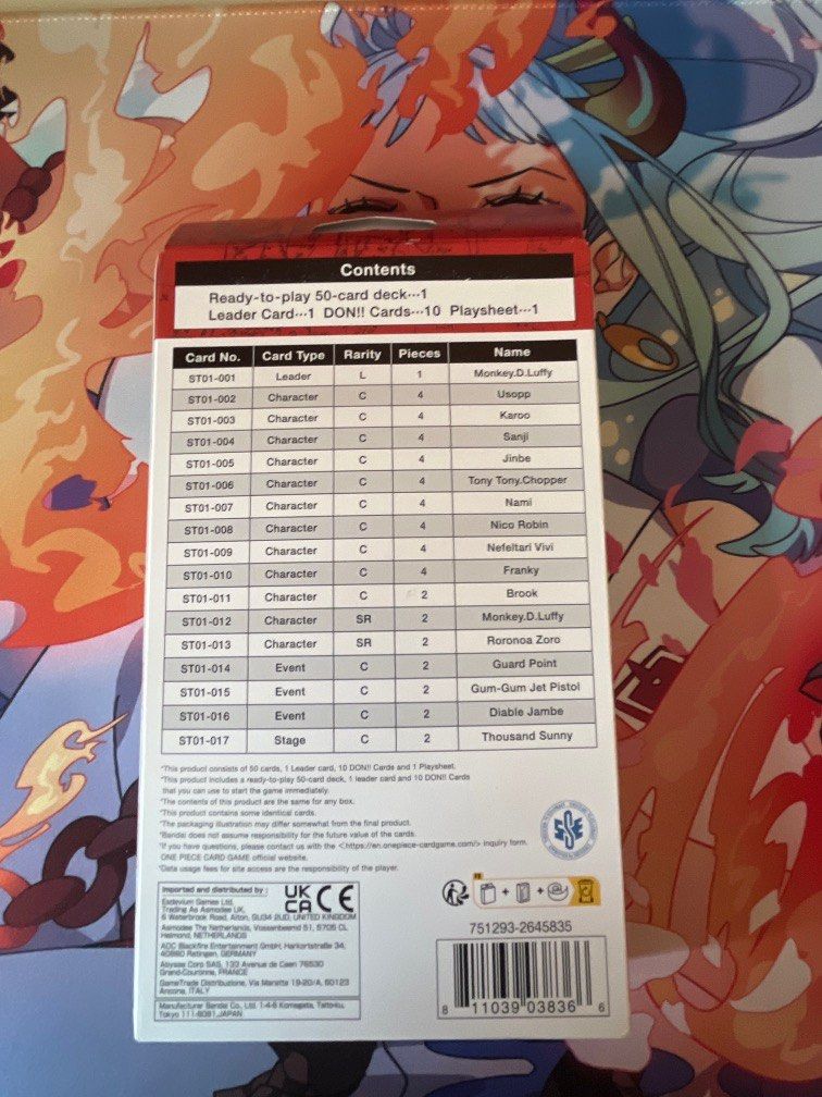 one piece card game blister pack One Piece ST-21 Starter Deck EX Gear 5 main image 1