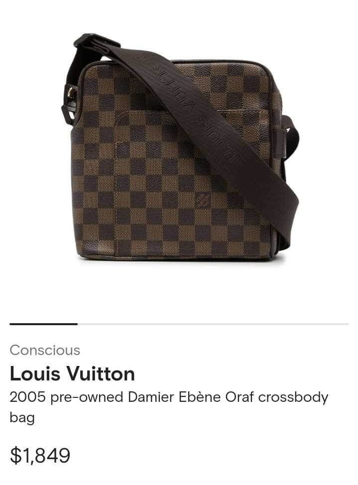 Brown - Louis Vuitton 2005 pre-owned Damier Eb ne Oraf crossbody