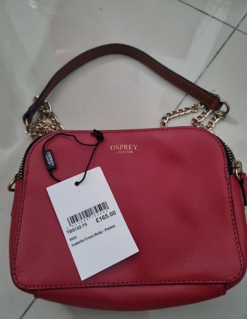 Onheil pack Leegte Osprey london bag red sling bag, Fesyen Wanita, Tas & Dompet di Carousell
