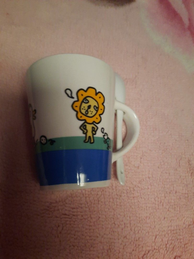 Panda ceramic mug with spoon (Category: Coffee & Tea Tableware) located in Manila. Submitted by luckycharm_215 (Listing ID 1245658820, Image 2). Description: VGC,Japan.