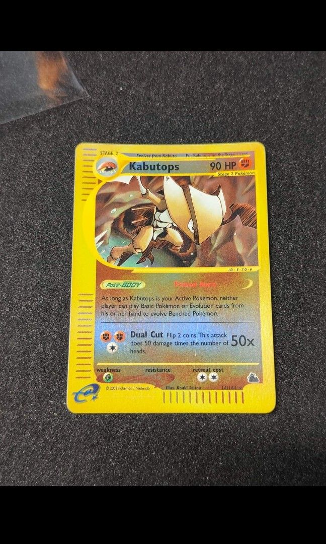 Pokemon Kabutops Skyridge Reverse Holo Card, Hobbies & Toys, Toys & Games  on Carousell