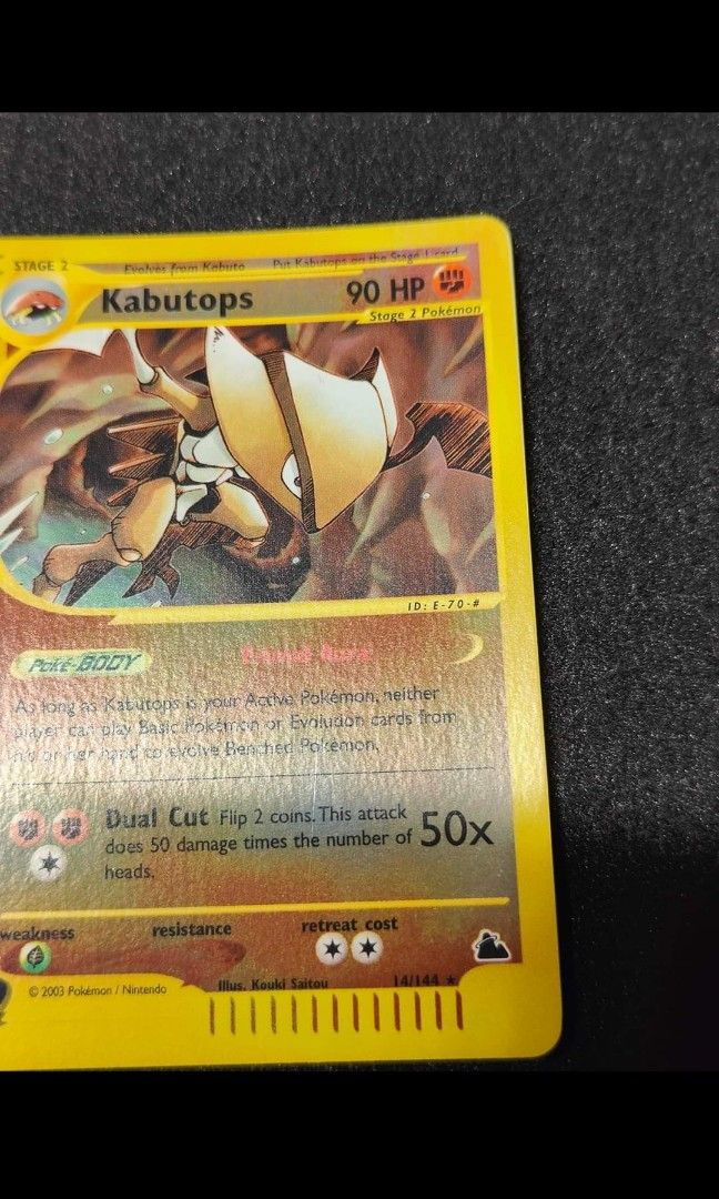 Pokemon Kabutops Skyridge Reverse Holo Card, Hobbies & Toys, Toys & Games  on Carousell