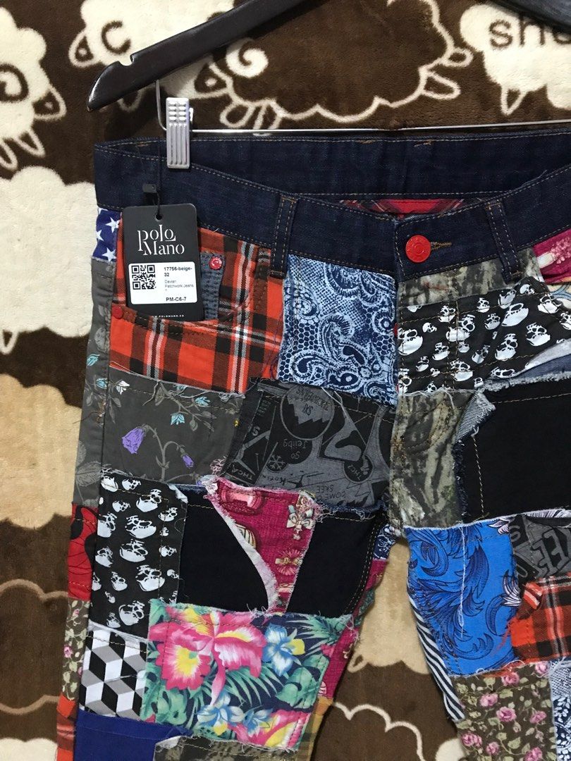 Davian store patchwork jeans
