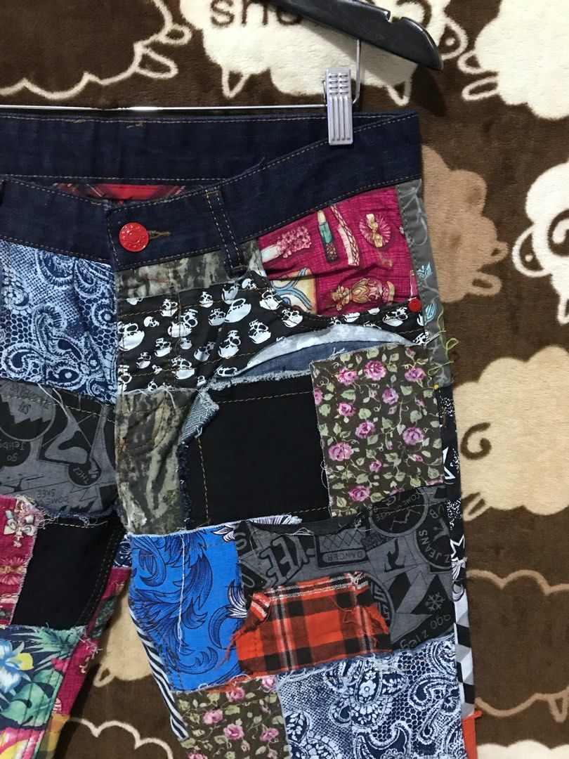 Davian store patchwork jeans