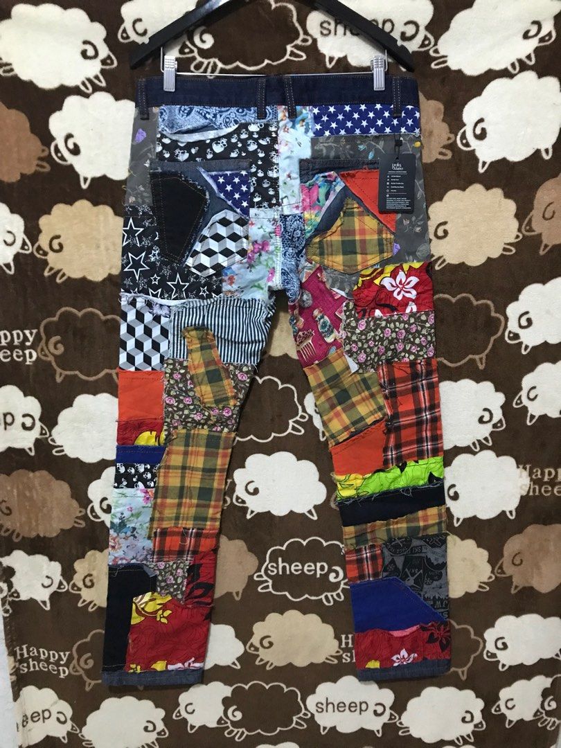 Davian store patchwork jeans