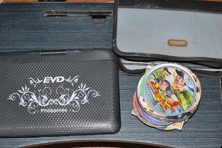 PORTABLE DVD PLAYER with DVD tapes