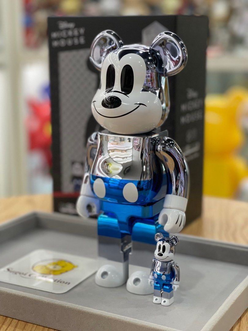 [Pre-Order] BE@RBRICK x fragmentdesign x Mickey Mouse Blue Ver.  100%+400%/1000% (Medicom Toy Exhibition 2023 Exclusive) bearbrick fragment