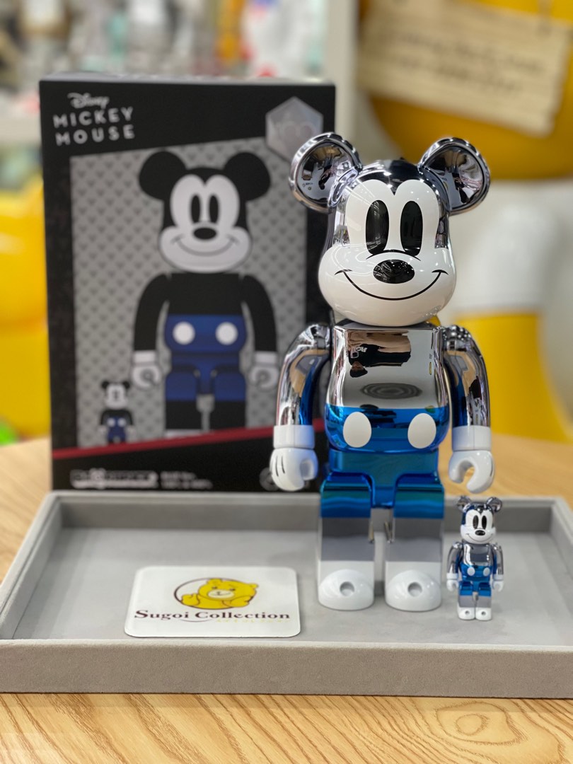 Pre-Order] BE@RBRICK x fragmentdesign x Mickey Mouse Blue Ver. 100