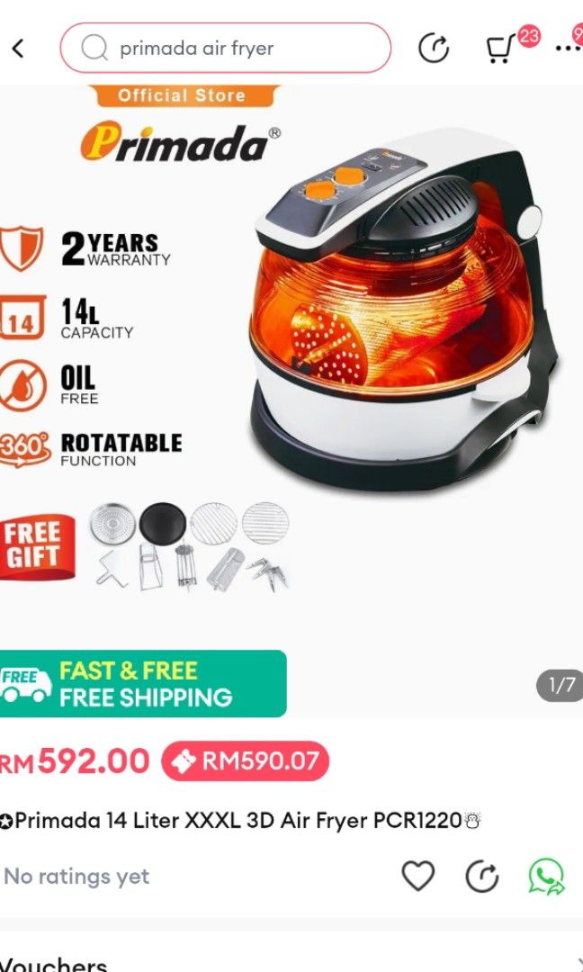 Go shop deals primada air fryer