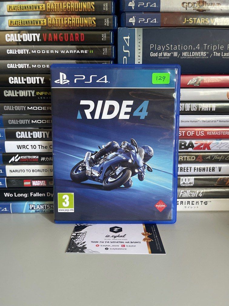 PS4 ride 4 english R2 cd disc original used game