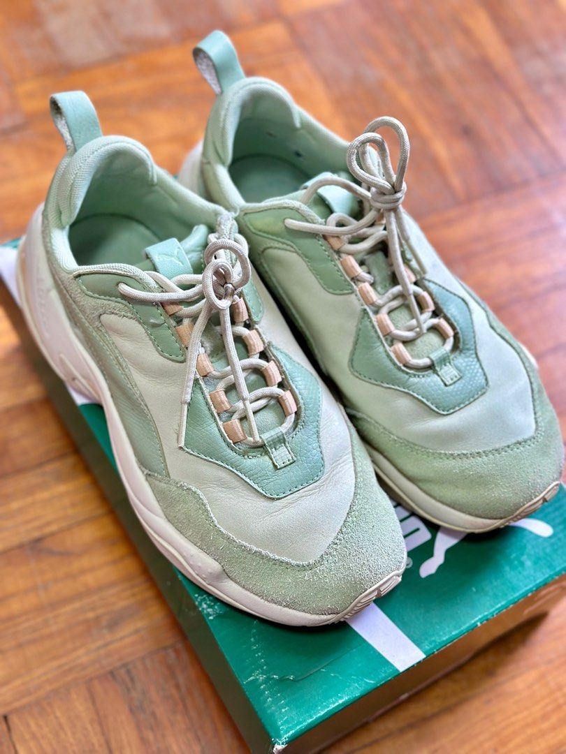 PUMA Thunder Spectra Desert smoke green silver green mint