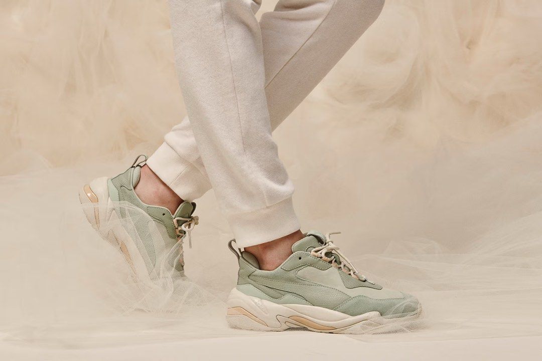 PUMA Thunder Spectra Desert smoke green silver green mint