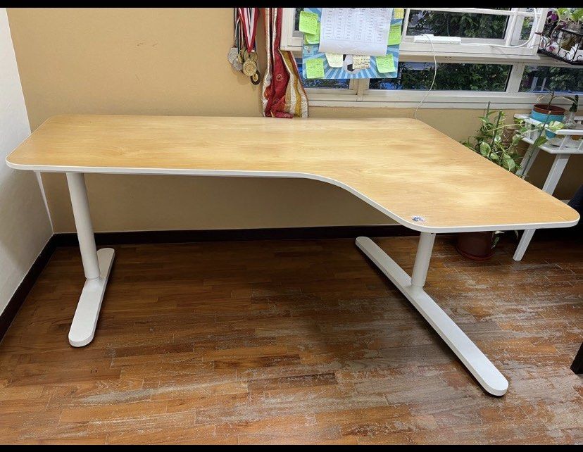 Quality Ikea Bekart Corner Desk Table Study, Furniture & Home Living ...