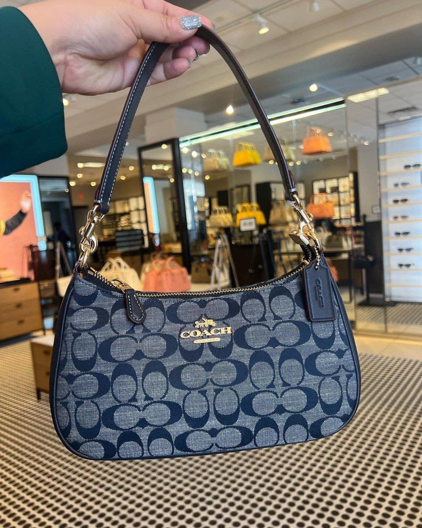 Coach denim hobo sale bag