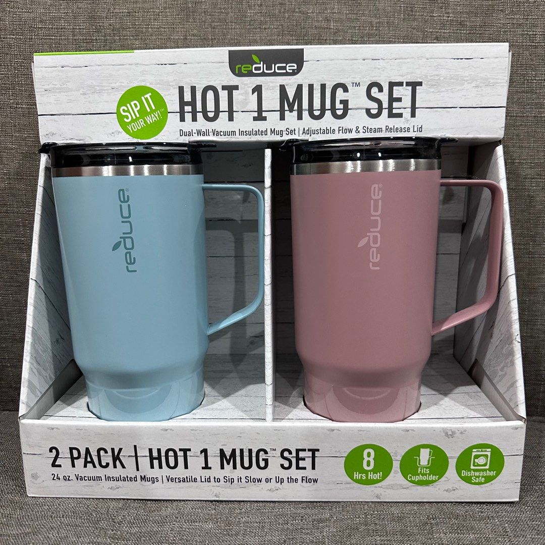 Reduce Vacuum Insulated Stainless Steel Hot1 Coffee Mug Set With