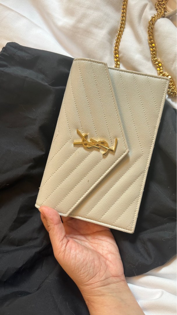 LAST PRICE POSTED AUTHENTIC YSL Wallet on Chain (30 discount off