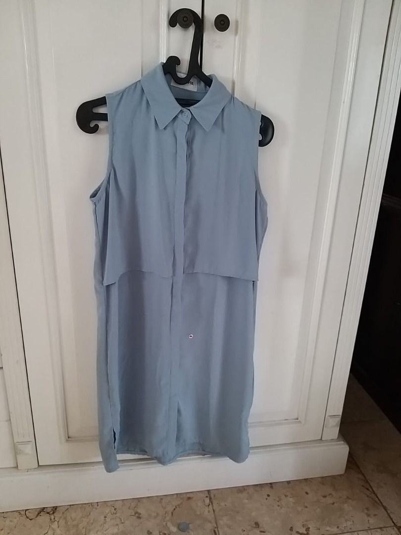 Sack dress This is April lengan buntung Fesyen Wanita Pakaian
