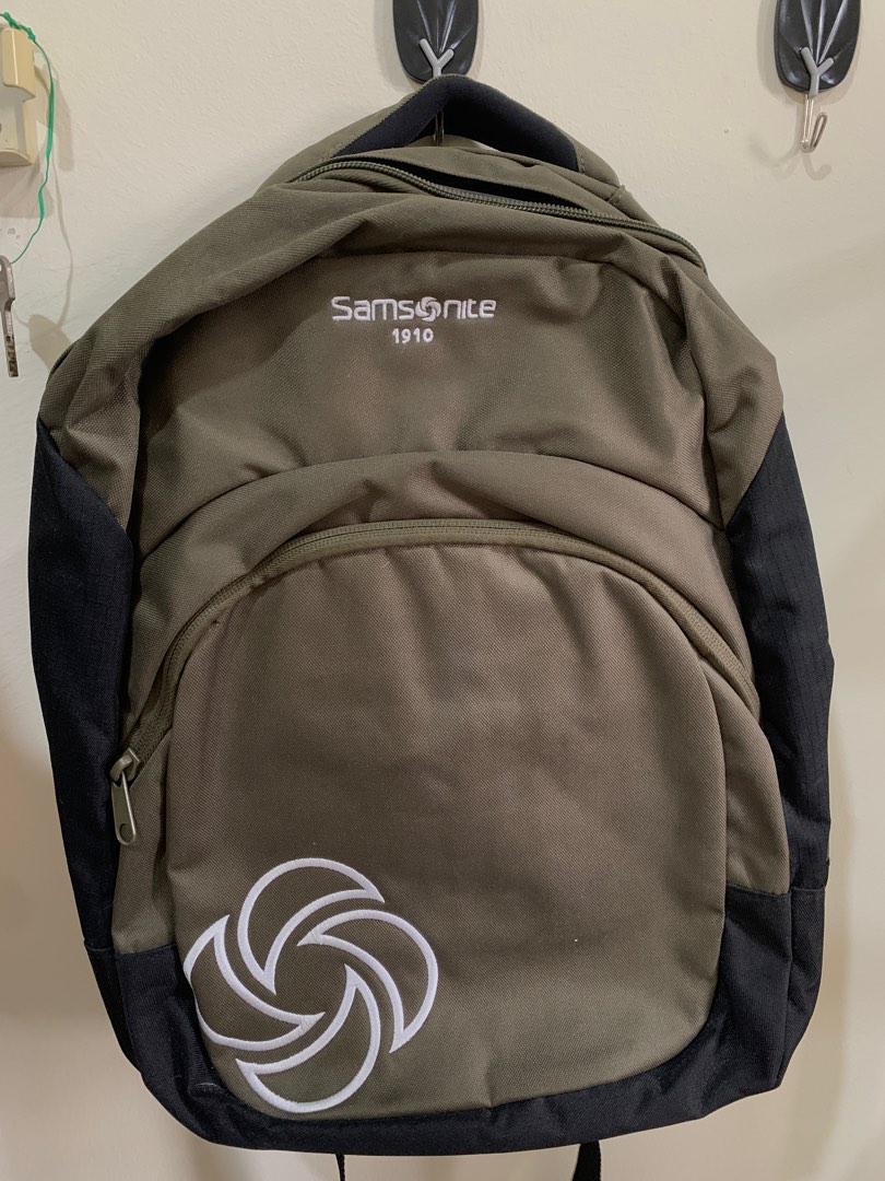 Samsonite durable waterproof laptop backpack Dark Green, Men's