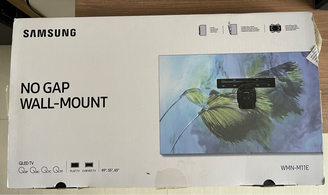 Samsung no gap wall mount TV Home Appliances TV Entertainment TV