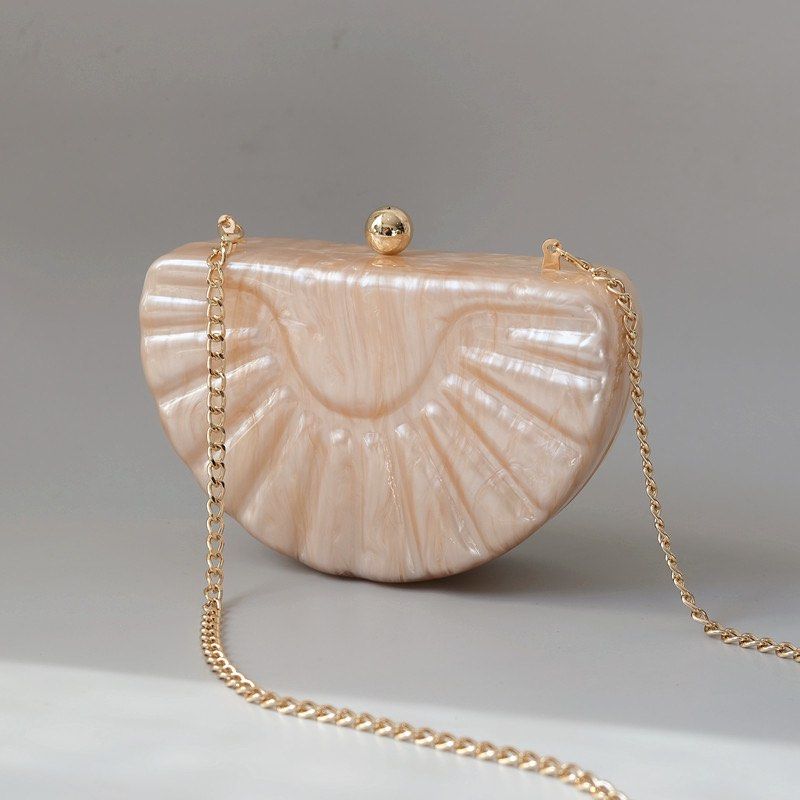 Seashell Clutch Pearl Bag Women s Fashion Bags Wallets