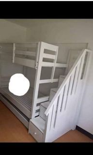 Second hand bunk bed w/ pull out and staircase drawers