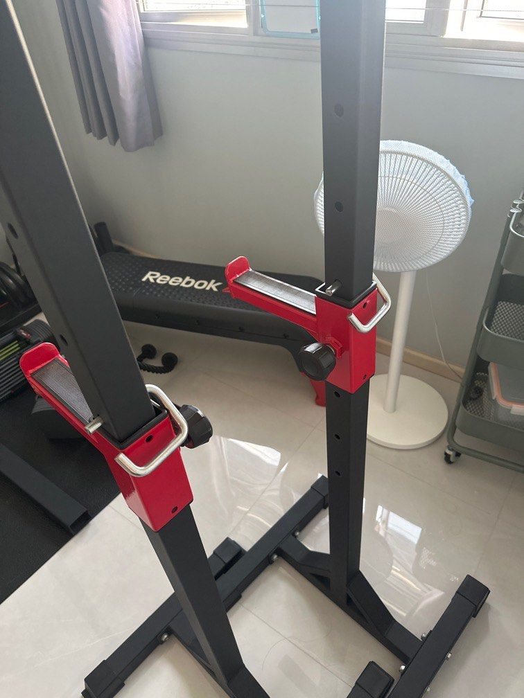 Squat Bench Press Rack Sports Equipment Exercise Fitness Weights Dumbbells on Carousell
