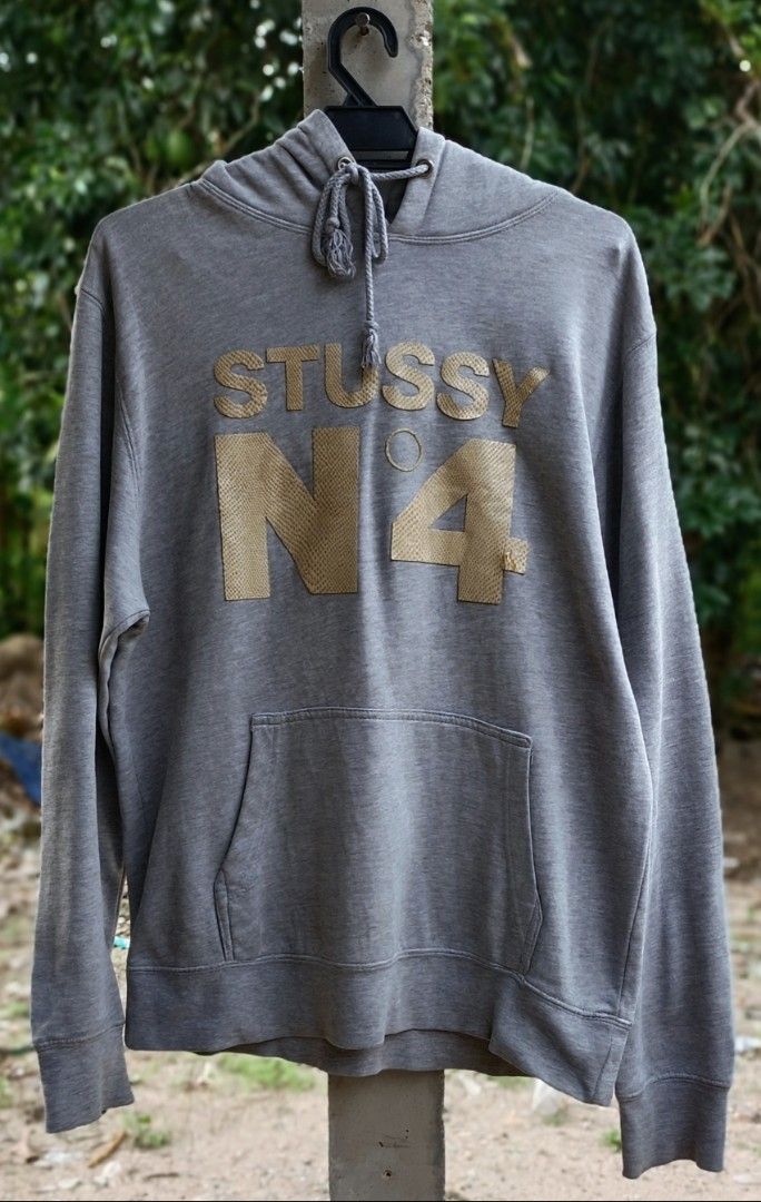 STUSSY N4 MONOGRAM HOODIE, Men's Fashion, Activewear on Carousell