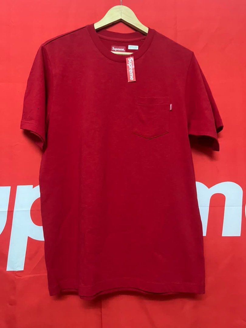 Supreme Pocket Tee Men s Fashion Activewear on Carousell