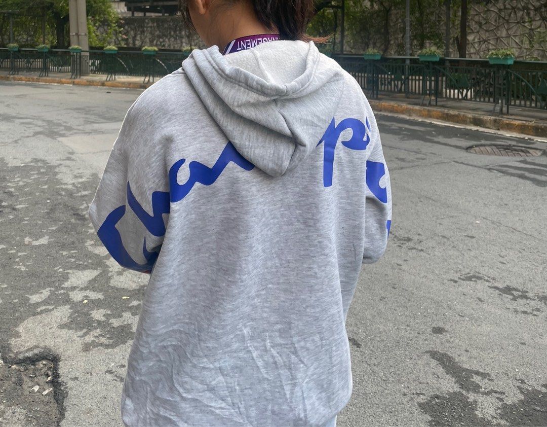 SUPREME X CHAMPION HOODIE Men s Fashion Coats Jackets and