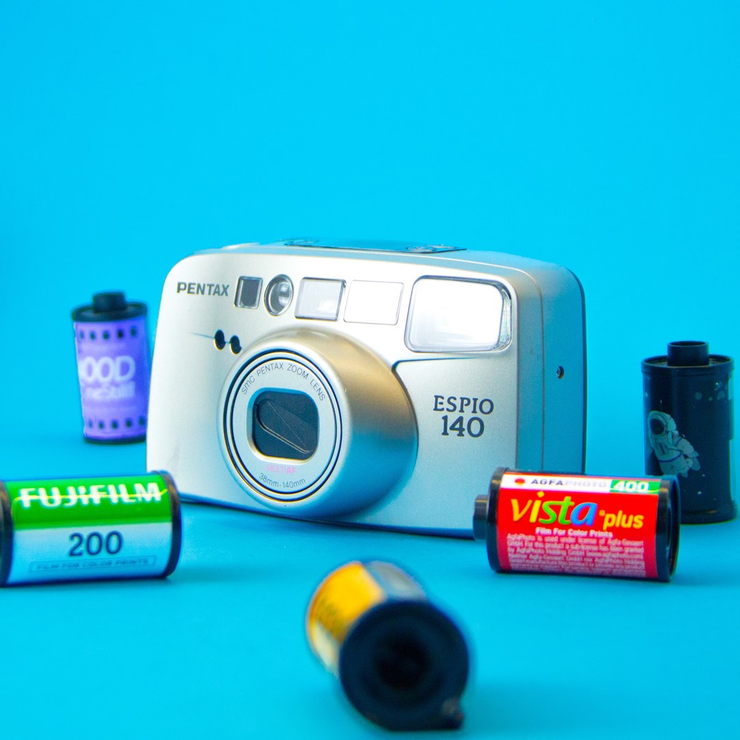 [TESTED] Pentax espio 140 35mm film camera point and shoot, Photography