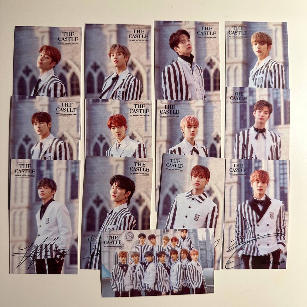 The Boyz THE CASTLE Asia Fancon VIP ticket holder photocards 