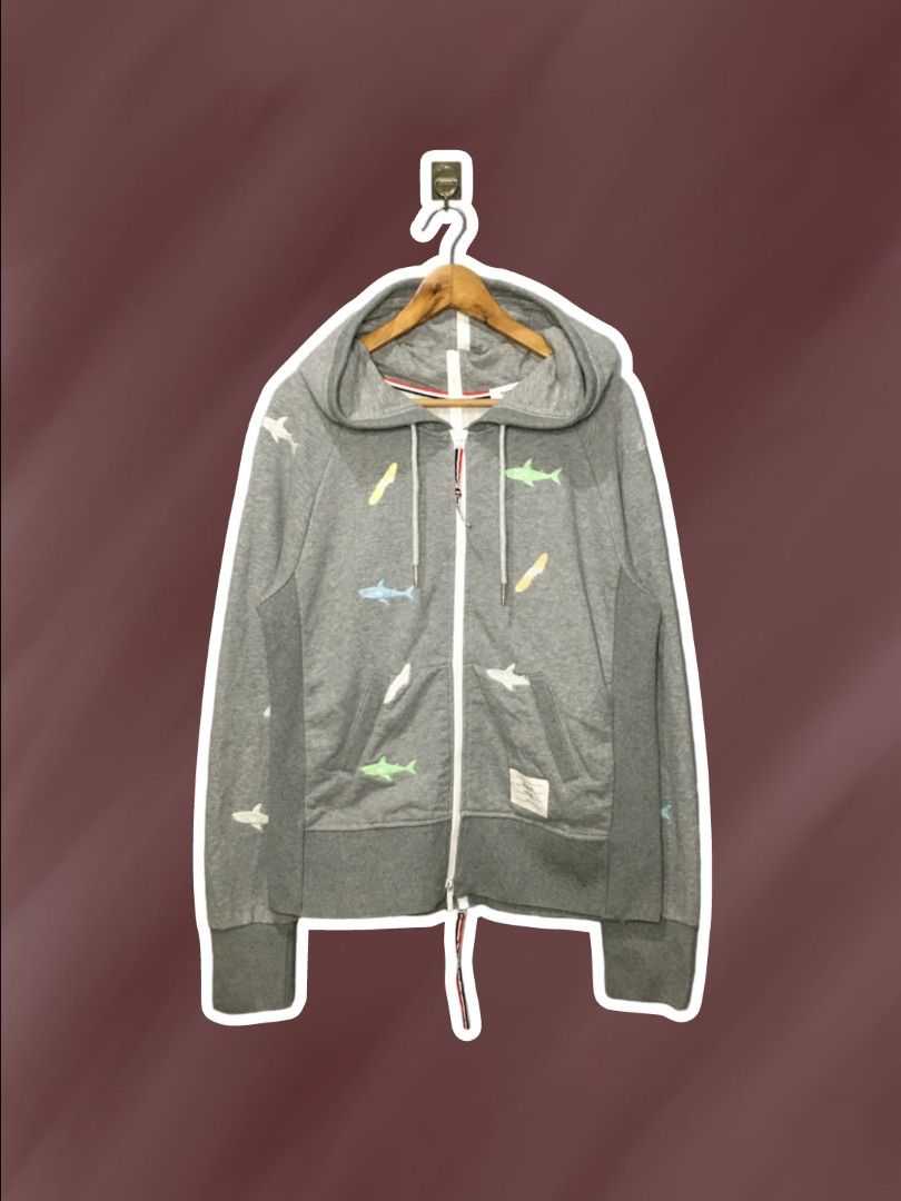 Thom browne shark hoodie new arrivals