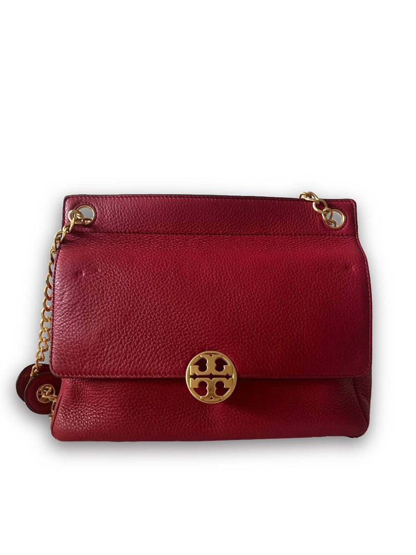 Tory burch chelsea flap outlet convertible leather shoulder bag