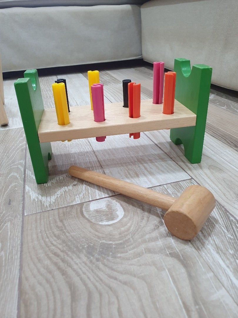 UPPSTÅ Toy hammering block, multicolor - IKEA