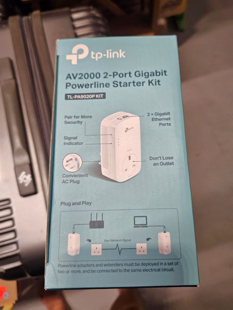 TP-LINK AV-2000 Powerline Starter Kit, Computers & Tech, Parts ...