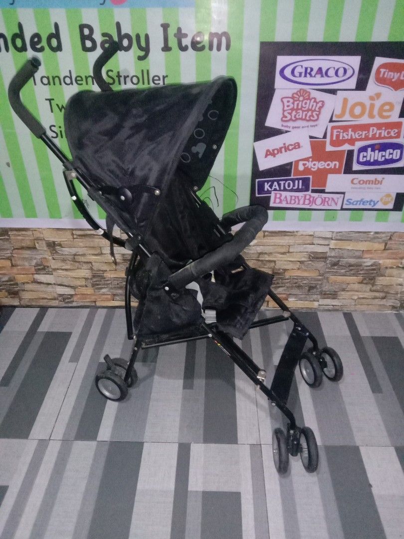 Umbrella type stroller (Category: Strollers) located in Caloocan City. Submitted by Unicoijo02 (Listing ID 1245760828, Image 1). Description: umbrella type lightweight stroller mickey mouse. location.north Caloocan. open for shipping or pick up.