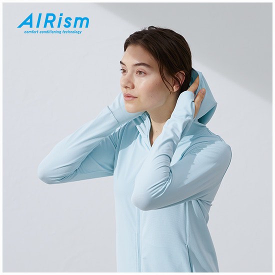 UNIQLO airism uv protection jacket(light blue) on Carousell