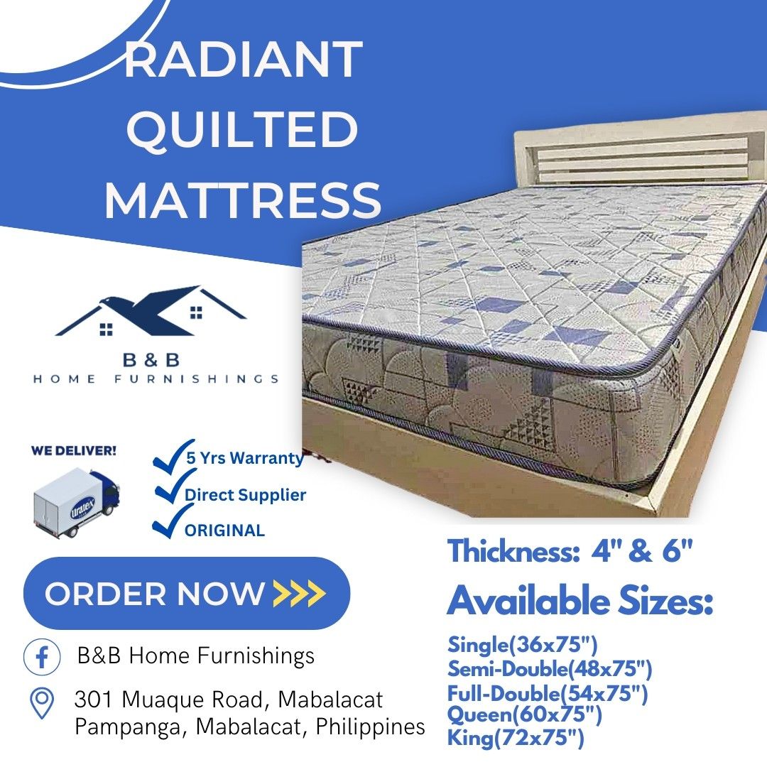 Uratex Radiant Quilted Mattress, Furniture & Home Living, Furniture
