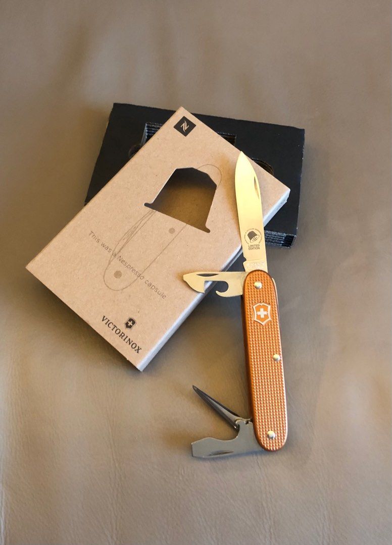 Victorinox X Nespresso Swiss Army Knife 瑞士軍刀萬用刀, 興趣及遊戲, 旅行, 旅遊 旅行必需品及