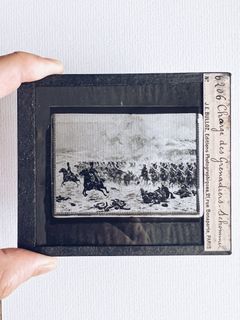 Vintage Glass Lantern Photograph Slides from Paris