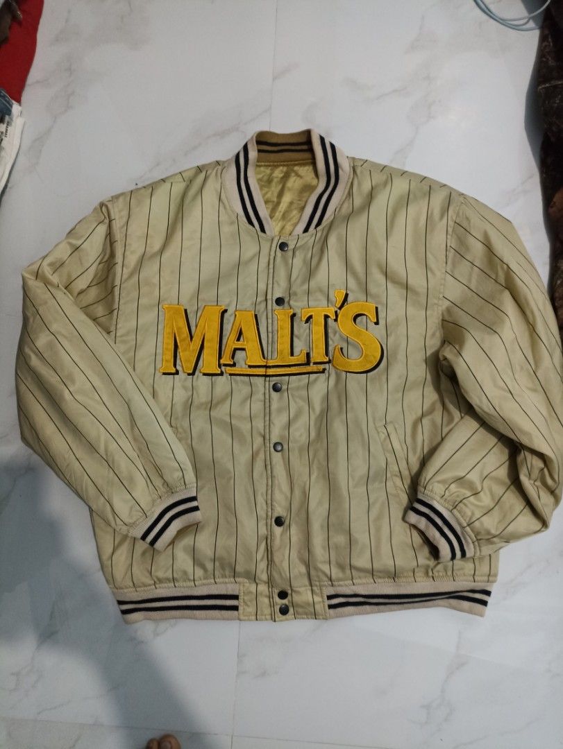 Vintage Malts beer varsity jacket on Carousell