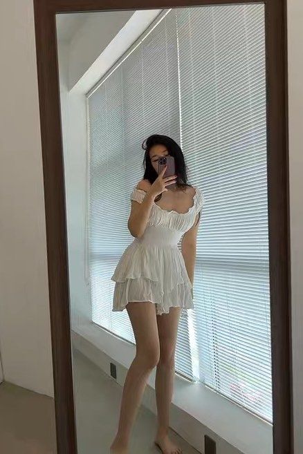 White one piece gown on sale