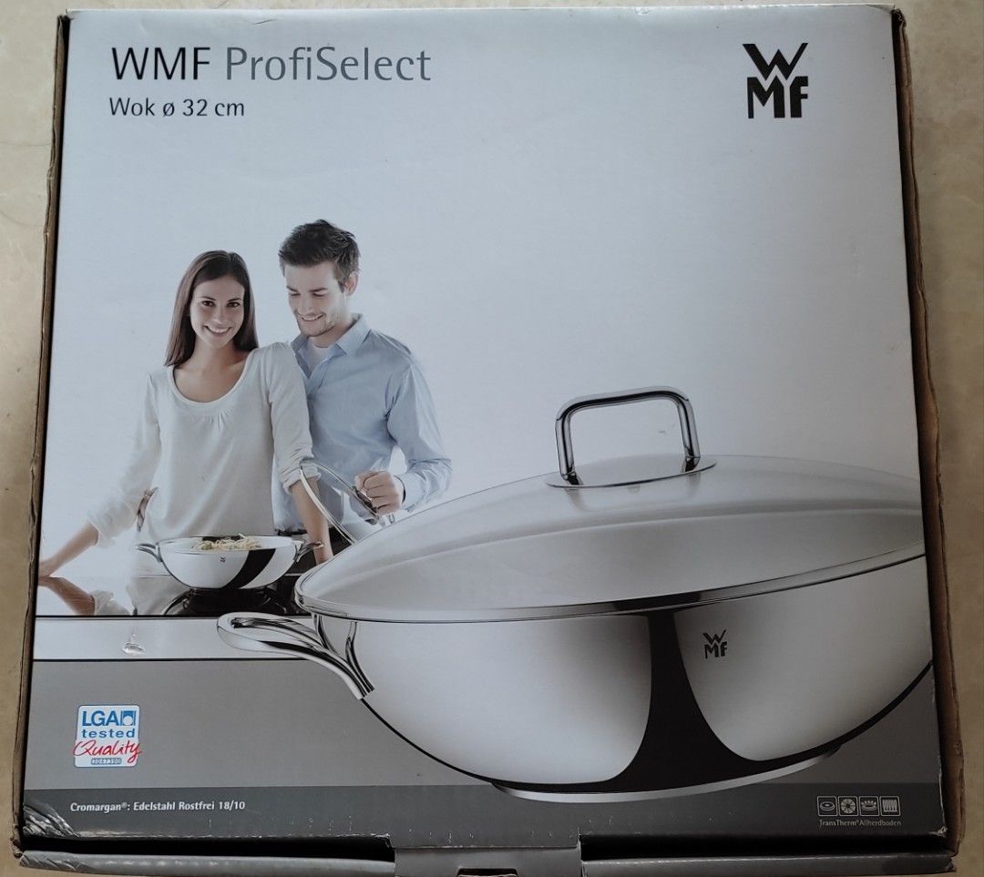 WMF ProfiSelect Wok 32cm, Furniture & Home Living, Kitchenware ...