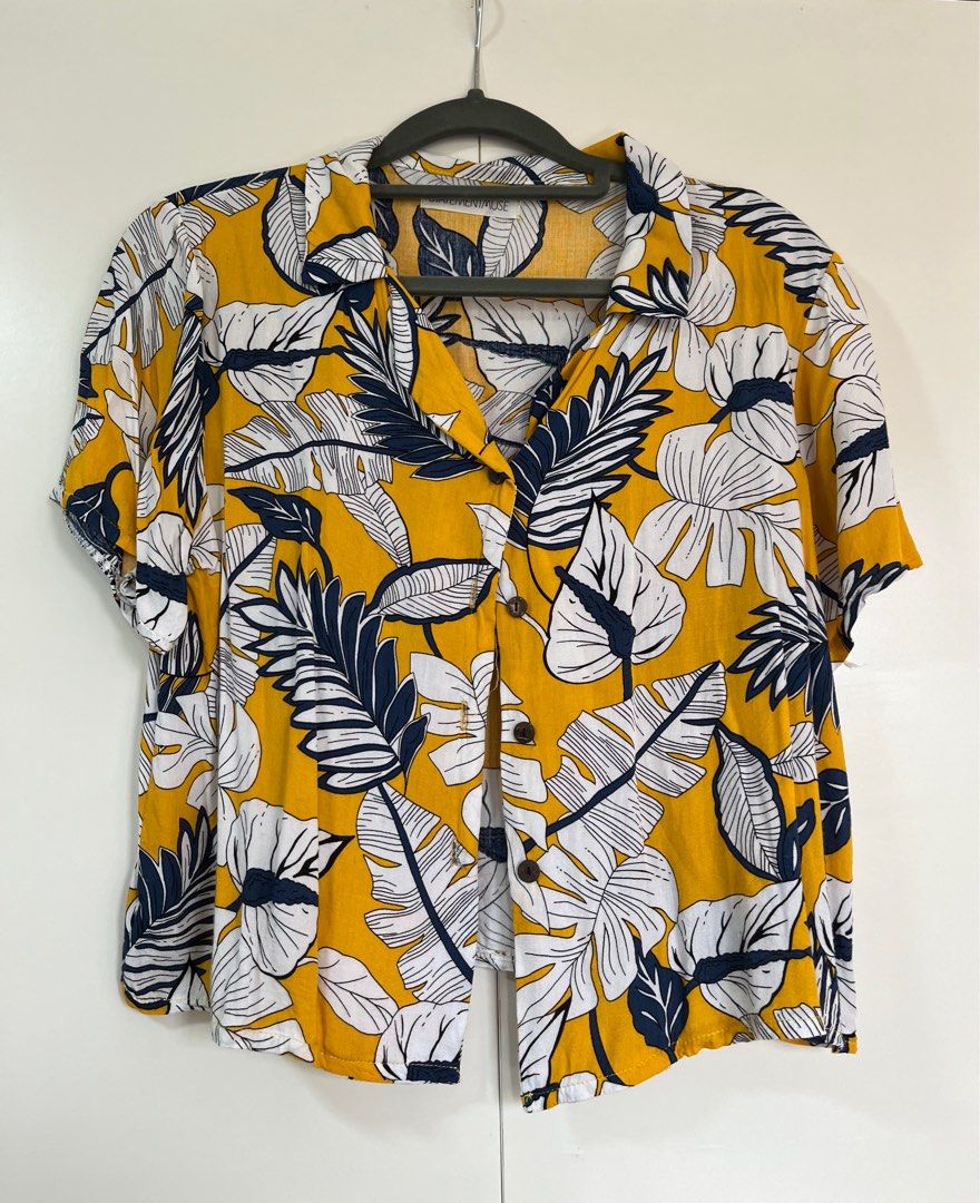 yellow tropical shirt