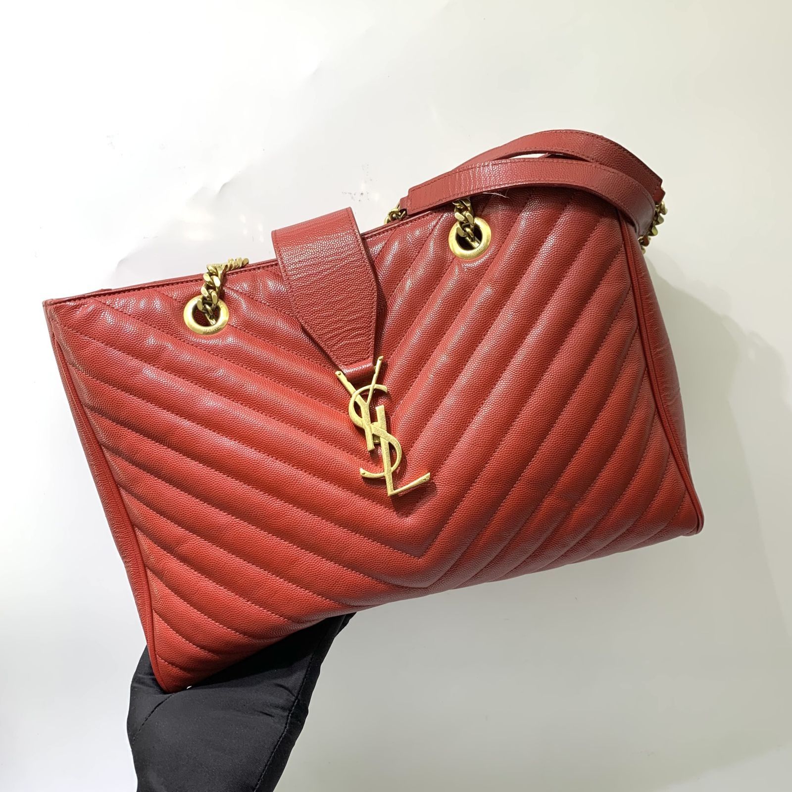 Red yves on sale saint laurent bag