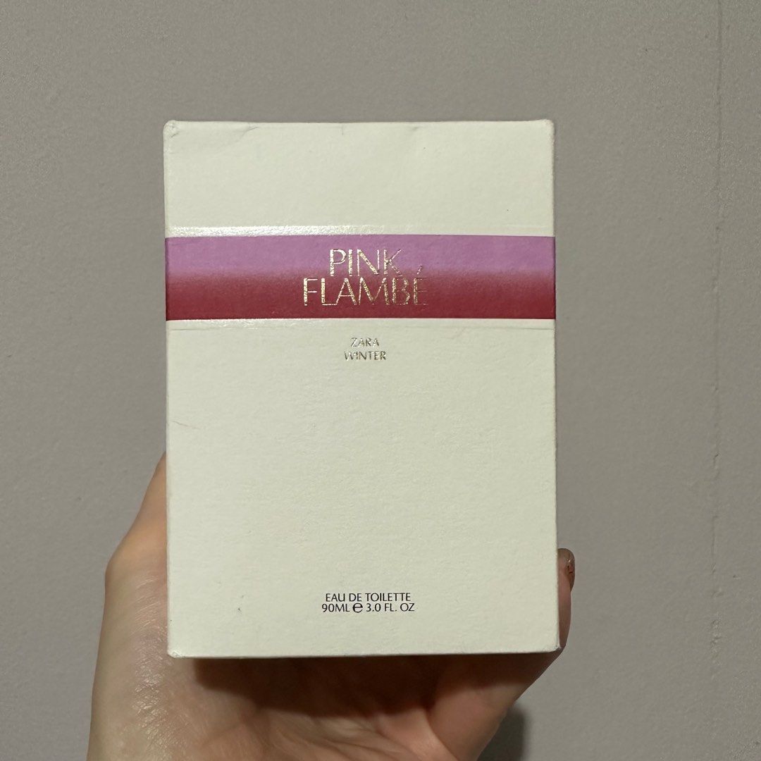 Zara pink 2025 flambe winter perfume