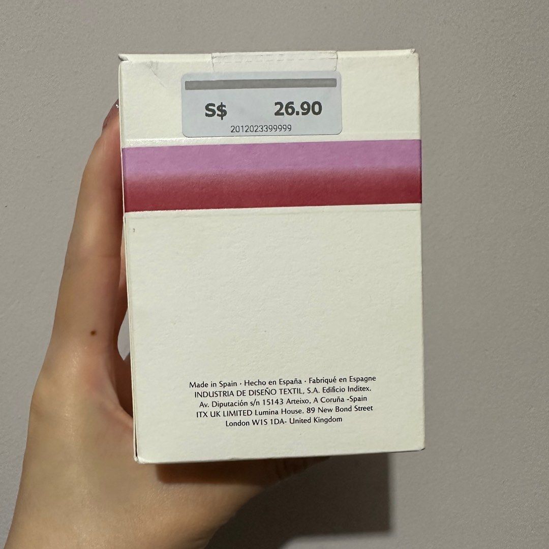 Zara pink flambe outlet winter perfume